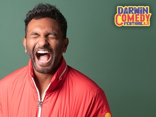 Nazeem Hussain will be coming to the Top End to perform at the inaugural Darwin Comedy Festival. Picture: Supplied/DEC Facebook