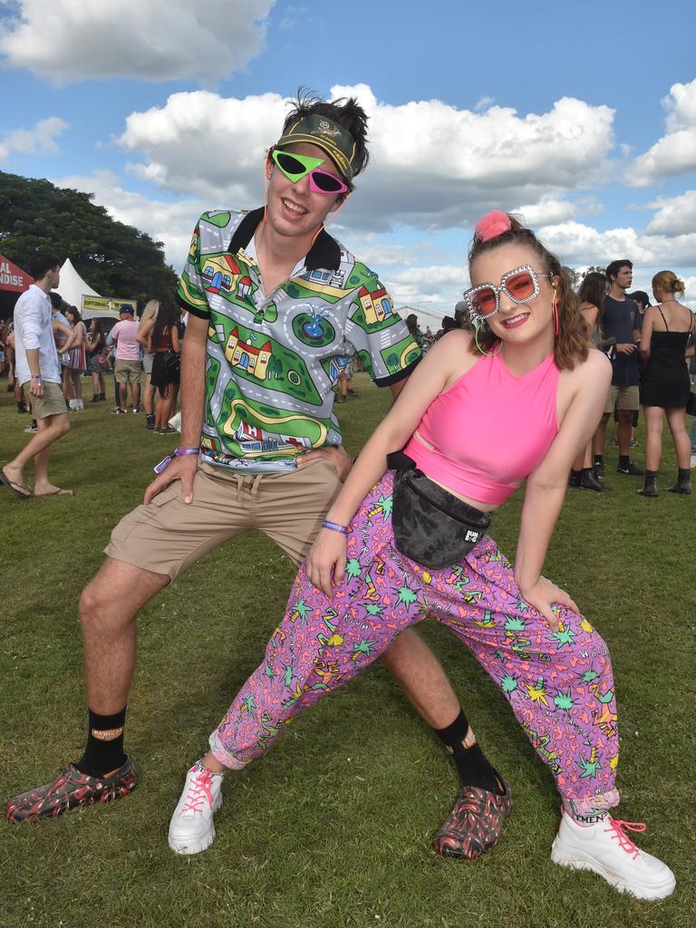 This pair’s synchronised dance game was on point... Tidal Vanress and Audrey Van Ballegooyen. Picture: Evan Morgan