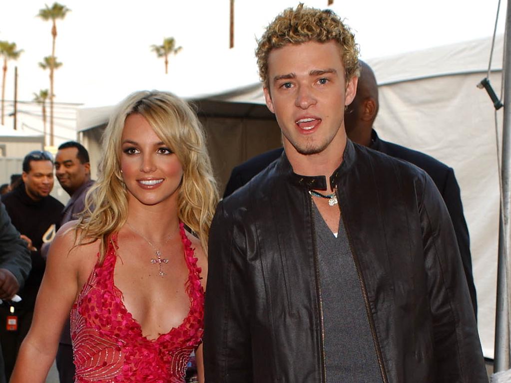 Britney Spears and Justin Timberlake were showbiz’s golden couple from 1998 to 2002. Picture: Lucy Nicholson/AFP