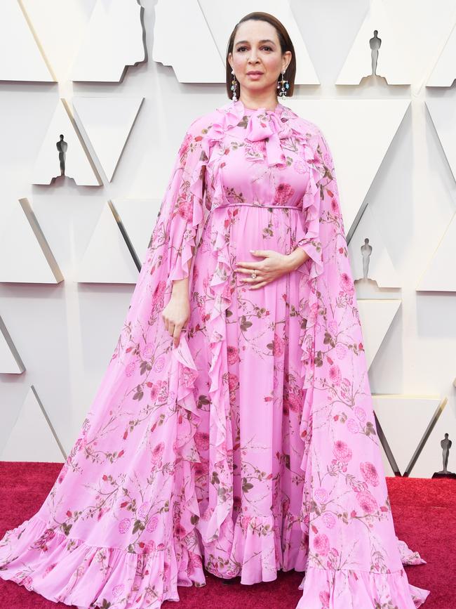 Florals on Maya Rudolph - again way too much pink. Picture: Getty Images 