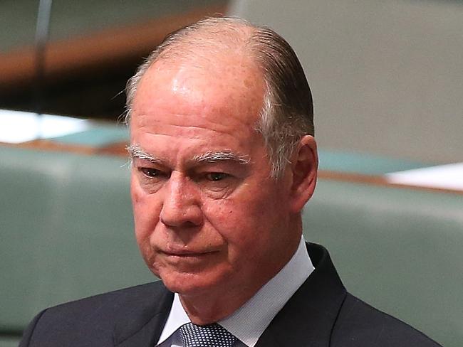 Russell Broadbent  in the House of Representatives Chamber, Parliament House in Canberra. Picture Kym Smith