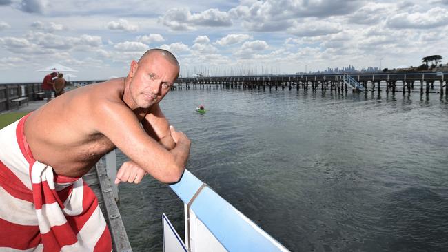 Ultra-marathon swimmer John Van Wisse. Picture: Nicki Connolly