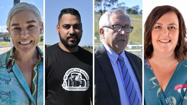 Four of the five councillors who voted against the rescission motion. Mayor Nikki Williams and councillors Gurminder Sato, George Cecato and Cath Fowler.