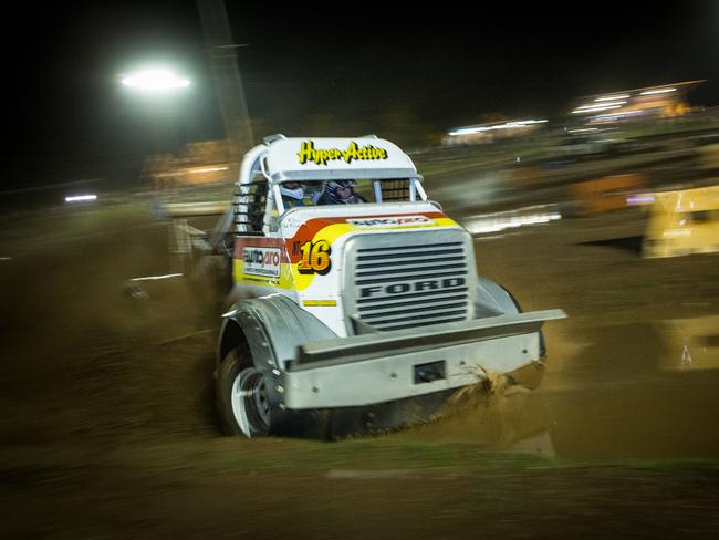 Jason Tynan at the first Mud Race of the season at Hidden Vally. Picture: Glenn Campbell