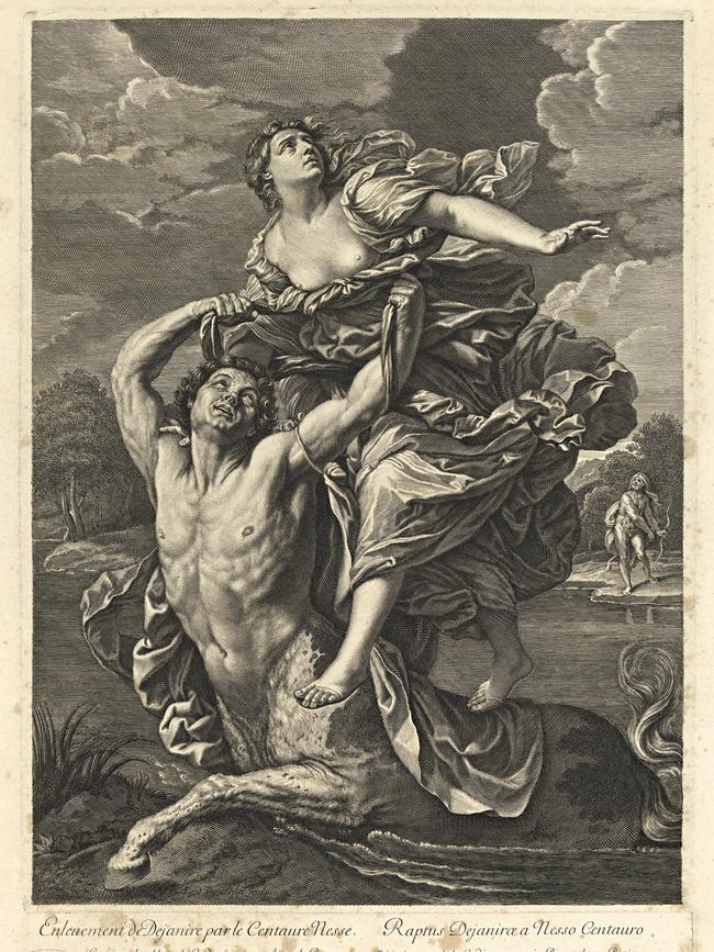 Guido Reni’s The abduction of Deianira by the centaur Nessus (mid 17th century).