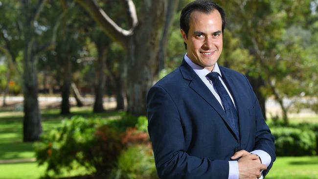 Liberal MP Vincent Tarzia won the seat of Hartley over a push by Nick Xenophon, and is set be rewarded with post of Speaker. Picture: AAP / Keryn Stevens