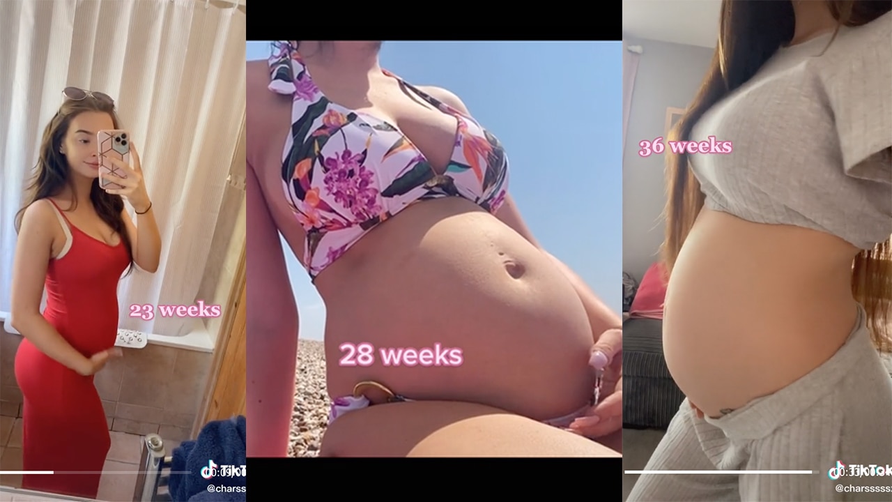 You're too small for 33 weeks!': Mum responds to 'tiny' baby bump