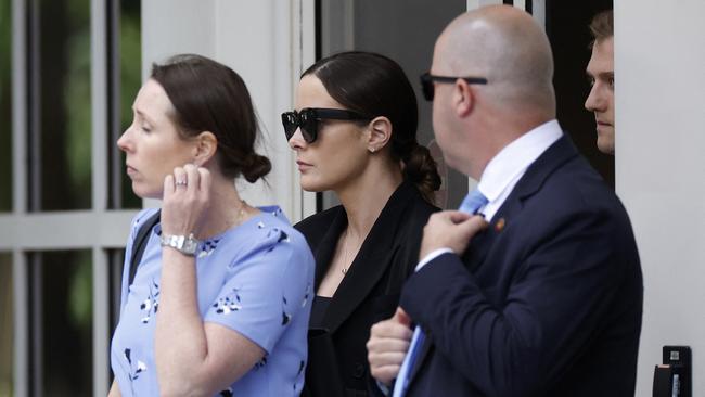 Naomi Biden, centre, daughter of Hunter Biden. Picture: AFP