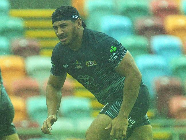 North Queensland Cowboys training from 1300 Smiles Stadium.  Jason Taumalolo.  Picture: Zak Simmonds