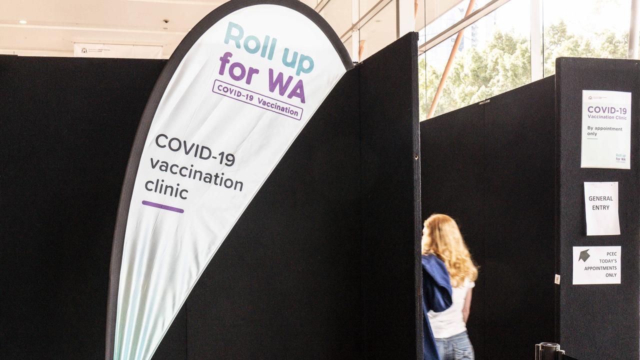 Western Australia is lagging behind other states in its vaccine rollout, with just 67 per cent of eligible adults having had one dose. Picture: Tony McDonough / NCA NewsWire