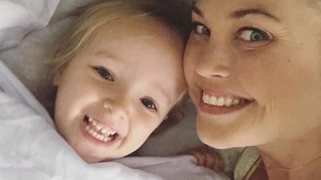 Jaimi Kenny and Fifi Box's daughter Trixie. Jaimi had spoken of her desire to have children of her own. Pic: Instagram