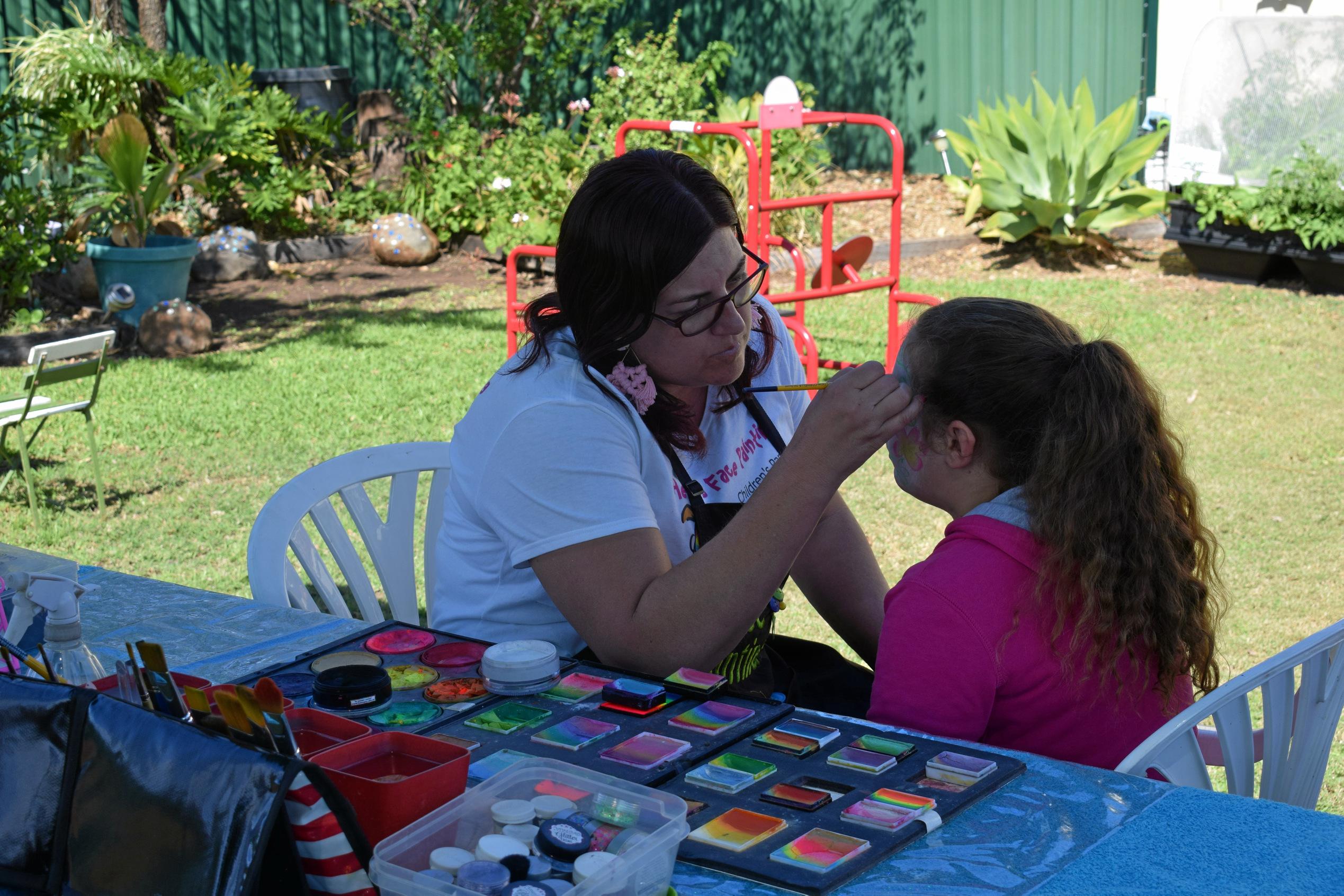 The kids at the Kath Dickson Family Fun Day enjoyed getting their faces painted. Picture: Emily Bradfield