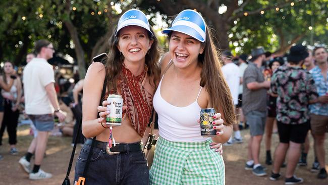 Shaylee Marks and Jessica Maris at BASSINTHEGRASS 2023. Picture: Pema Tamang Pakhrin