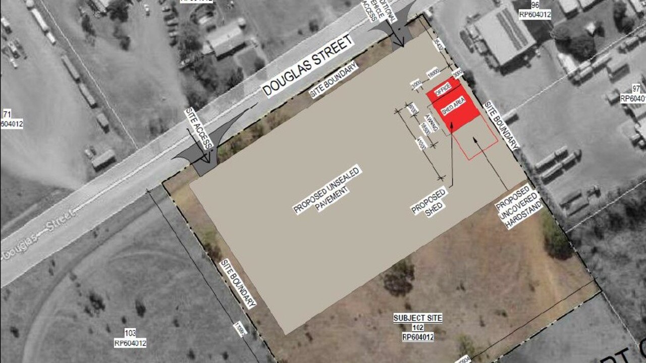 The proposed shed structure for manufacturing urea-ammonium nitrate liquid fertiliser on Middle Rd, Gracemere.