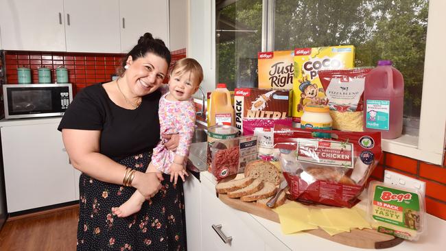 Carmen Carnovale with 13-month-old daughter Matilda. Picture: Nicky Connolly