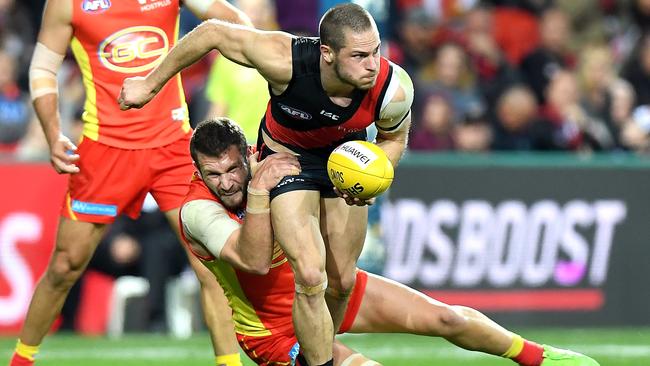 David Zaharakis was outstanding for Essendon on Saturday night. Picture: Getty Images