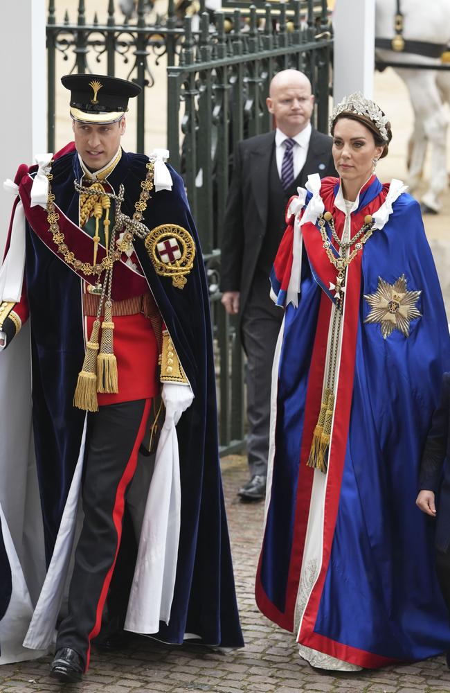 Prince William and Kate arrived after King Charles and Queen Camilla at the coronation. Photo by Dan Charity – WPA Pool/Getty Images)