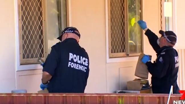 Supplied  Police search Cleo Smith's family home. Picture: 7 News