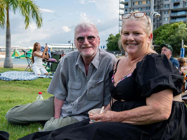 DARWIN, AUSTRALIA Sunday, 31 December, 2023:DARWIN NEW YEARS EVE 2023 Deb Burfoot and Kevin Stack pose for a photo at Darwin Waterfront. Picture: Pema Tamang Pakhrin