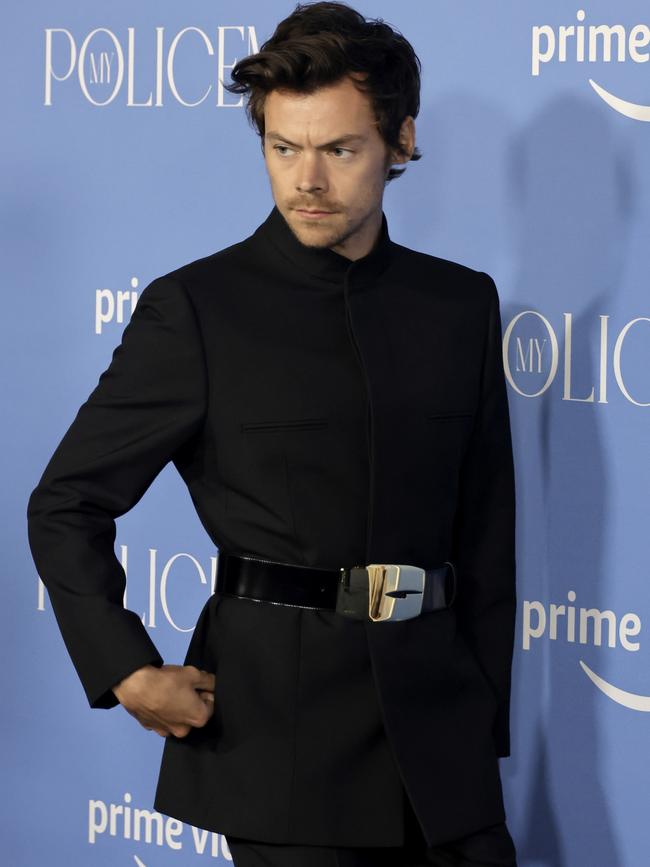 Harry Styles arrives at a premiere. Picture: Getty