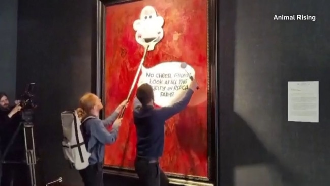 Activists deface new King Charles portrait