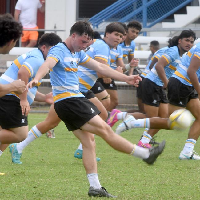 QLD Rugby Union State Championships (17-18 years boys) at the Townsville Sports Precinct. Friday May 23. Northern against Peninsular. Picture: Evan Morgan