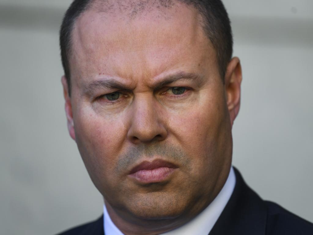 Treasurer Josh Frydenberg says Aussie workers could still be sacked when the JobKeeper scheme ends. Picture: AAP Image/Lukas Coch