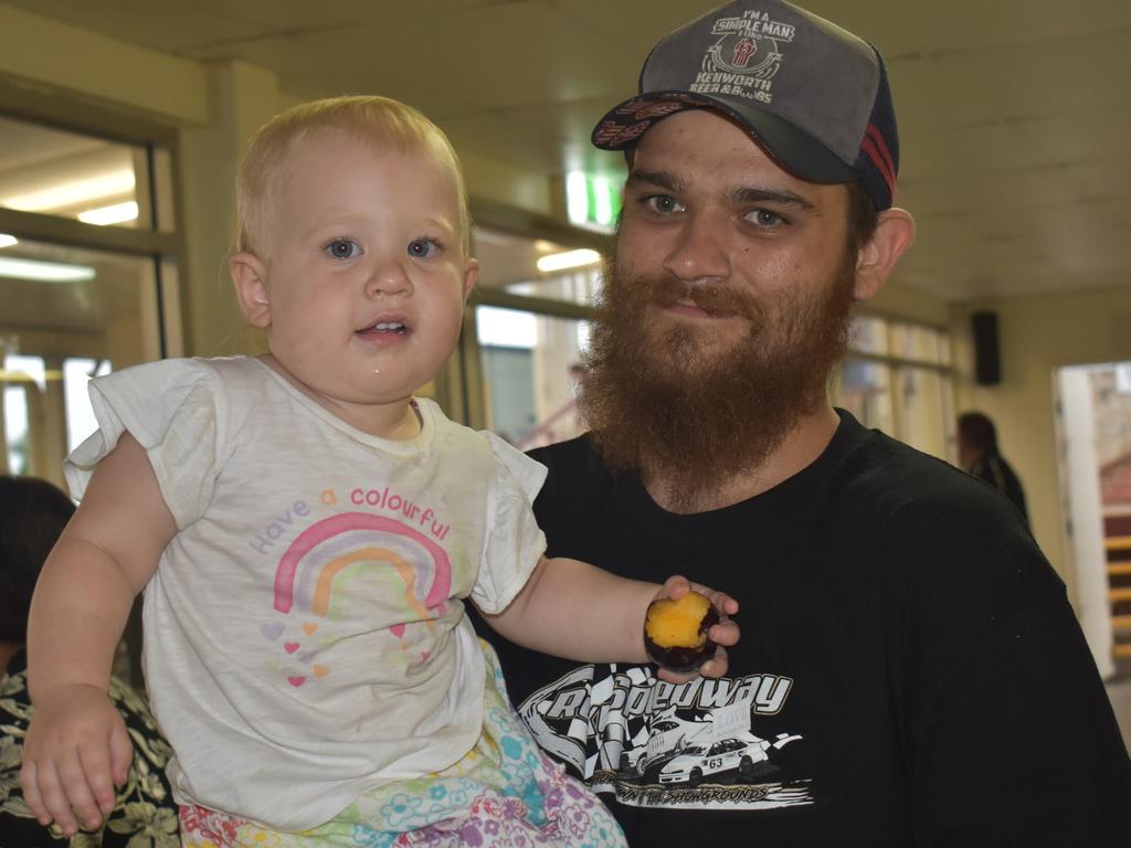 <p>Lola-May and Hayden Newton at the McCosker Rocky Speedway's Modified Sedans Cattle Cup at the Rockhampton Showgrounds on February 24, 2024.</p>