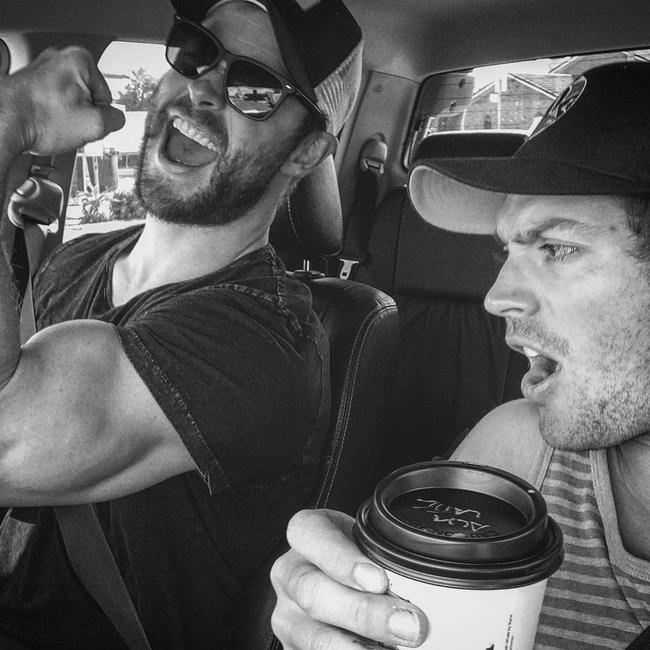 Chris Hemsworth gets his Thor on...for his personal trainer 