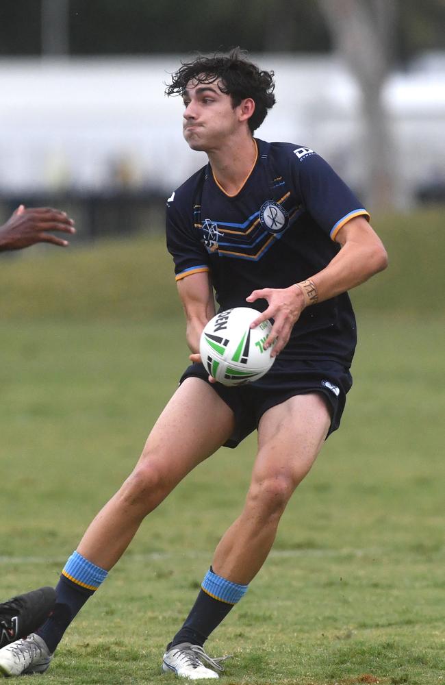 Round 4 of the Townsville Blackhawks Schoolboy Trophy. Ryan Catholic College against Southern Cross Catholic College at Ryan Catholic College. Picture: Evan Morgan