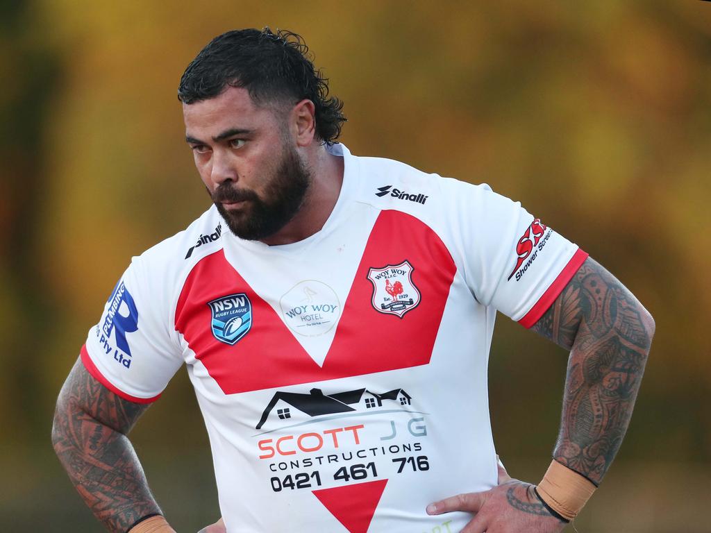 Woy Woy Rooster and former NRL star Andrew Fifita. Picture: Sue Graham