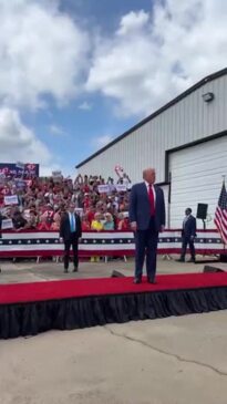 Trump Appears in North Carolina at First Outdoor Rally Since Shooting