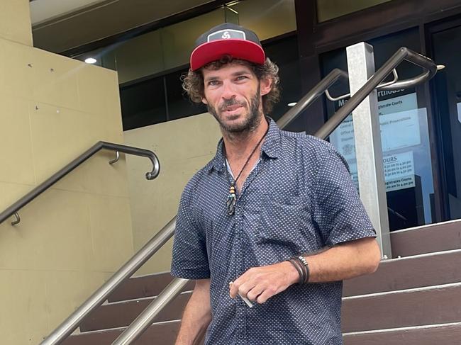 Joshua Brad Burdon leaving Mackay courthouse on August 8 after being sentenced for public nuisance. Photo: Zoe Devenport