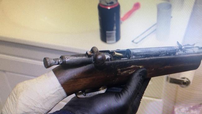 Shortened rifles were allegedly found at a Bomaderry address. Picture: NSW Police