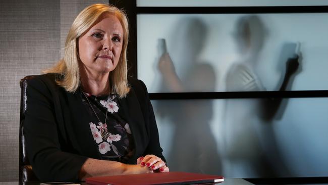 “Cyber cop’’ Susan McLean has demanded a ban on phones in schools.