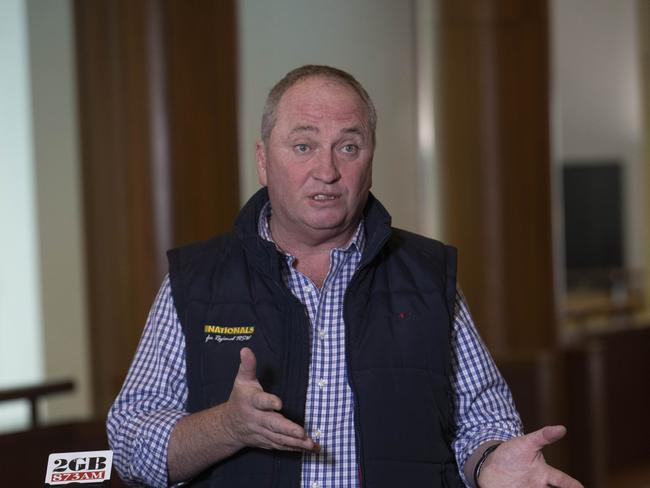 Barnaby Joyce will remain on the Coalition frontbench. Picture: NCA NewsWire/Andrew Taylor.