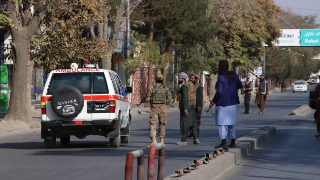 Sardar Mohammad Dawood Khan Hospital was hit by twin bombings in Afghanistan's capital Kabul. Picture: Getty Images
