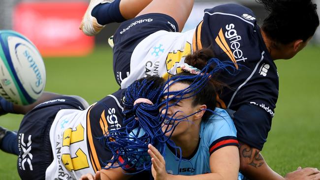 Maya Stewart scored twice for the Waratahs.