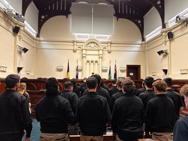 The program teachers students about the consequences of image-based abuse through a mock trial. Picture: Rebecca Borg