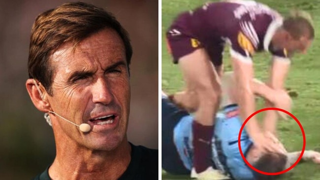 Andrew Johns has called out a DCE cheap shot.