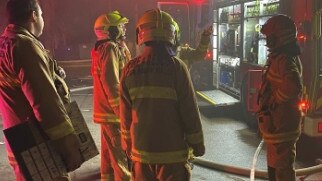 Four teenagers have been charged over a fire at the Cessnock McDonald's July 19. Credit: NSW Fire and Rescue