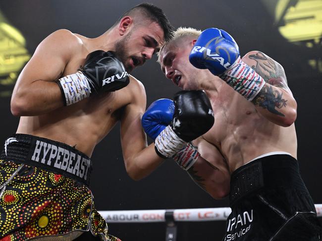 Ben Hussain has called for a shot at the biggest names in the super-welterweight division. Picture: No Limit Boxing