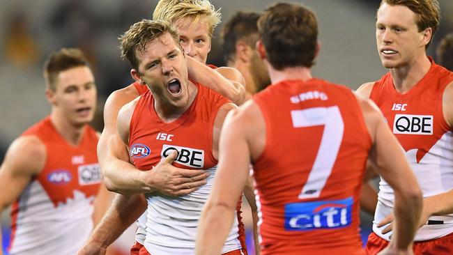 Parker booted the Swans’ go-ahead goal late in the final term.