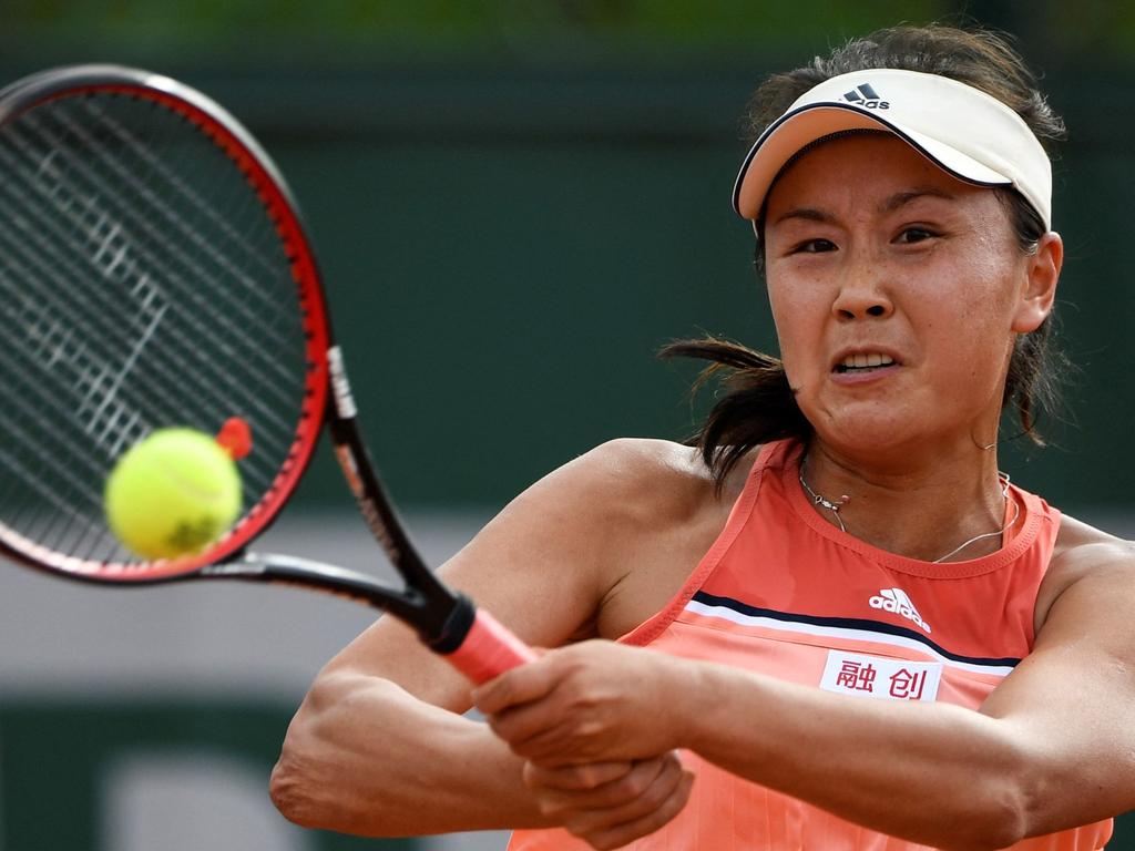 The safety of Chinese tennis champion Peng Shuai became a concern when she disappeared on November 2. Picture: Eric Feferberg / AFP