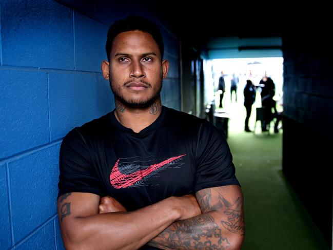 Ben Barba during the Cronulla Sharks media session at Southern Cross Group Stadium . Picture : Gregg Porteous