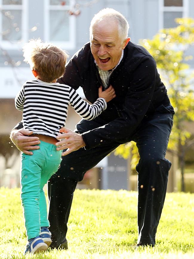 Family is very important to Mr Turnbull. Picture: Sam Ruttyn