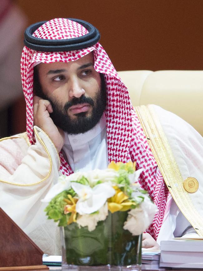 Saudi’s Crown Prince Mohammed bin Salman. Picture: AFP Photo/Saudi Royal Palace/Bandar al-Jaloud