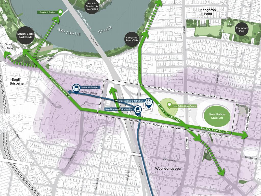 The revitalisation of Woolloongabba including the Cross River Rail.