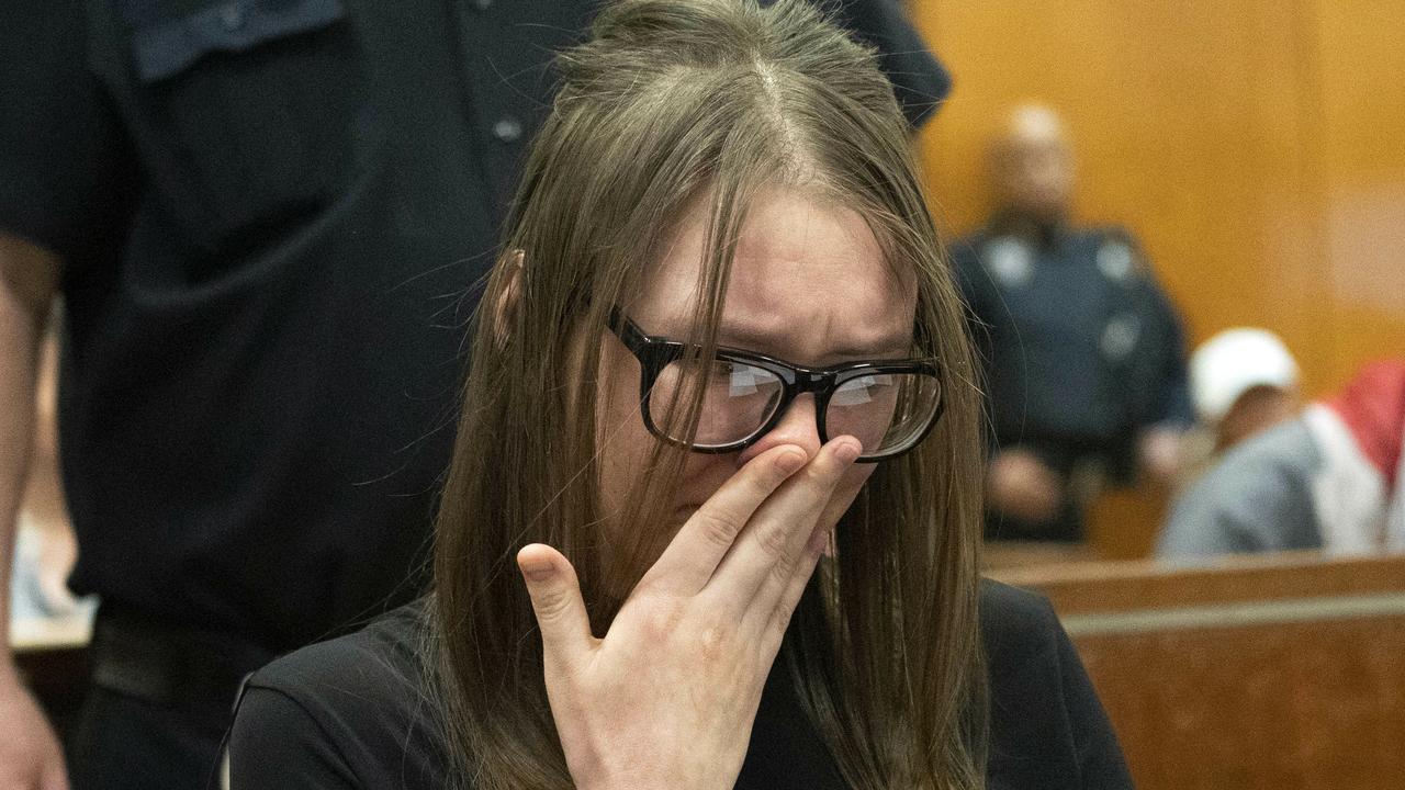 Anna Sorokin burst into tears during the sentencing on May 9, 2019. Picture: Steven Hirsch/New York Post via AP