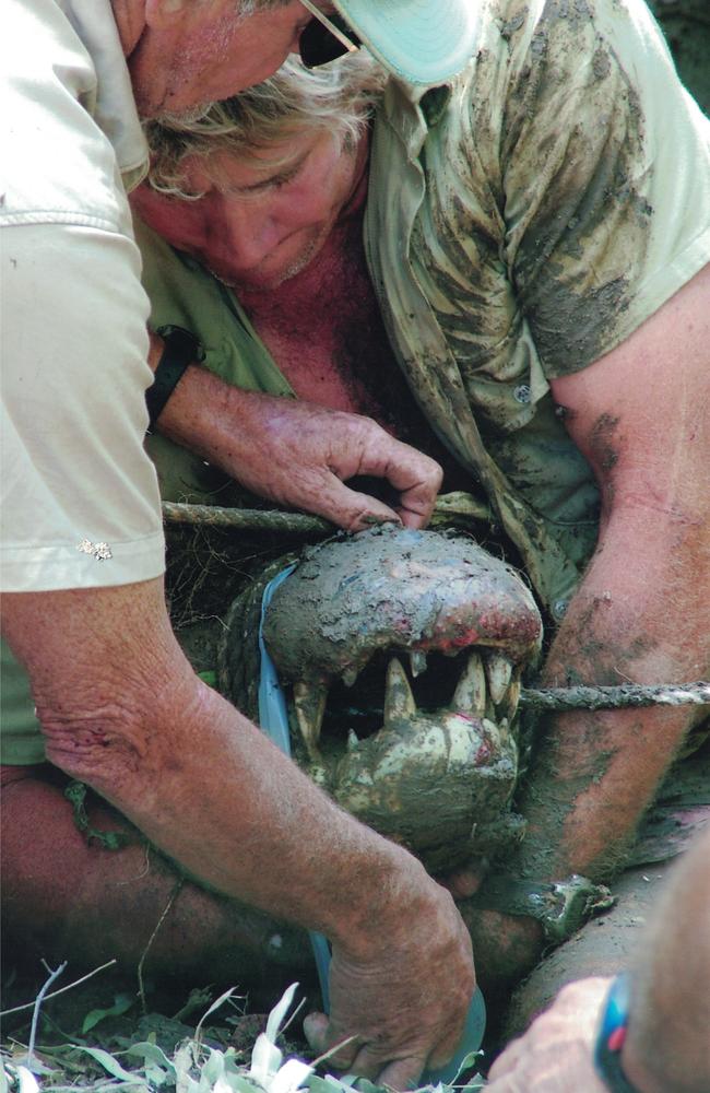 Steve Irwin went on to become iconic for catching crocs. Picture supplied to news.com.au by Bob Irwin